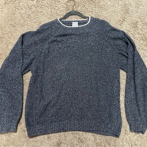 Columbia Men's Heathered Navy Crewneck Sweater